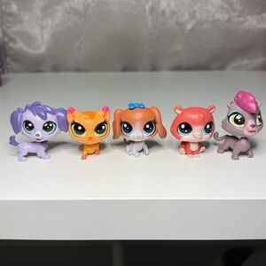 Littlest Pet Shop Lot 5 Pets